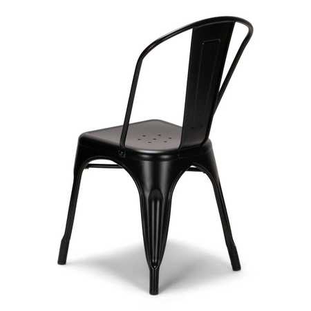 Atlas Commercial Products Titan Series™ Industrial Metal Chair, Black MSC9BLK